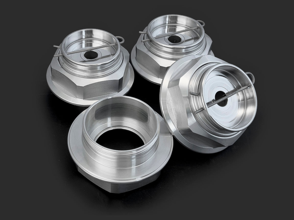 MG Hex Nut Kit V2 – CNC Machine Finish (Fits BBS RS, RSII, RC)