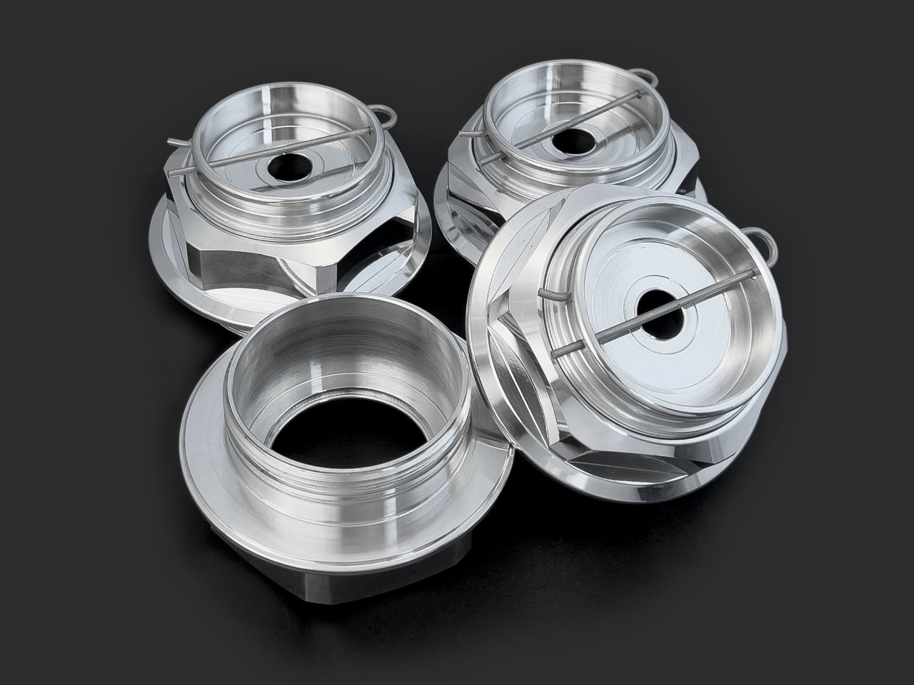 MG Hexagonal Nut V2 Mirror Polished – BBS RC 041 / Style 29 (Flush Kit)