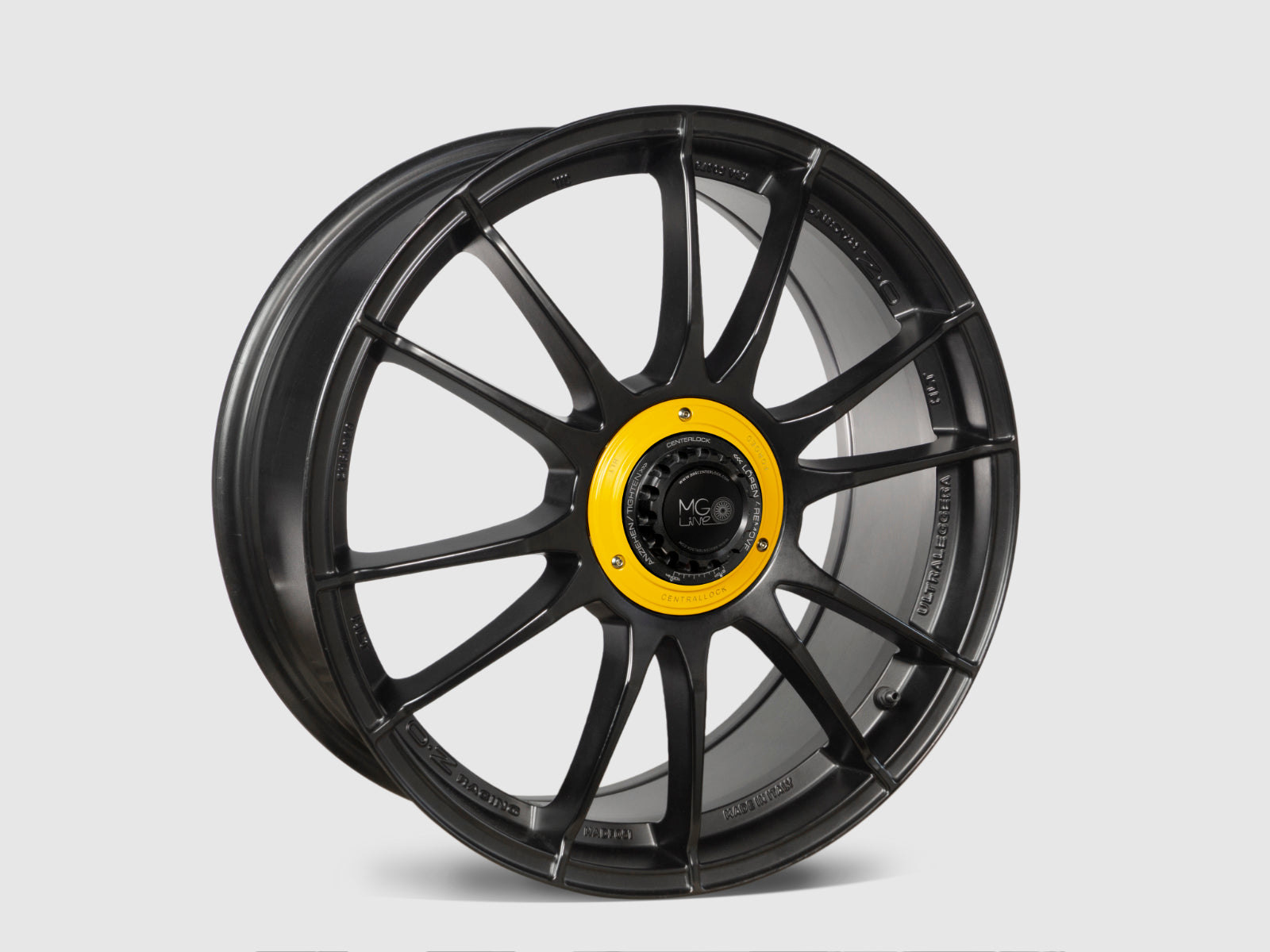 MG Centerlock Kit V1 YELLOW RACING for OZ Ultraleggera